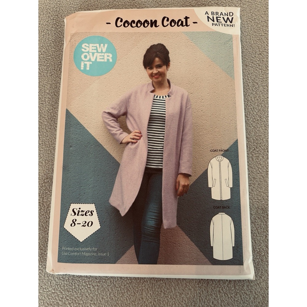 Sew Over It Sewing Pattern Women's Cocoon Coat Size 8-10 Indie Pattern